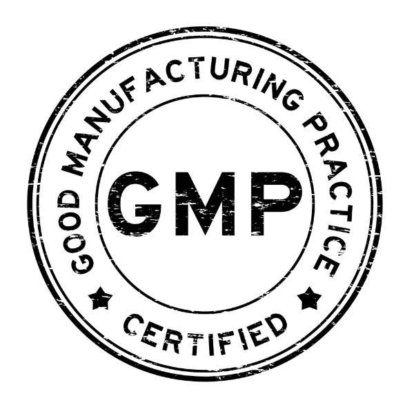 Good Manufacturing Practice Certified badge