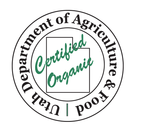 Utah Department of Agriculture and Food Certified Organic badge